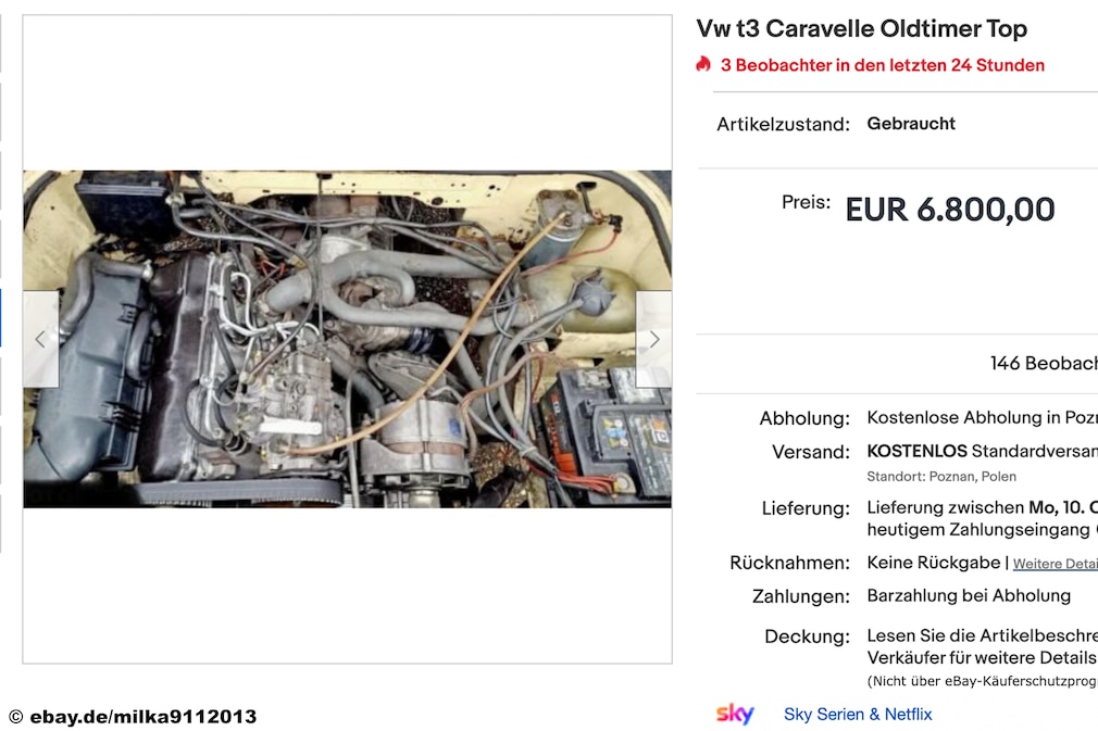 eBay VW T3 Caravelle Oldtimer