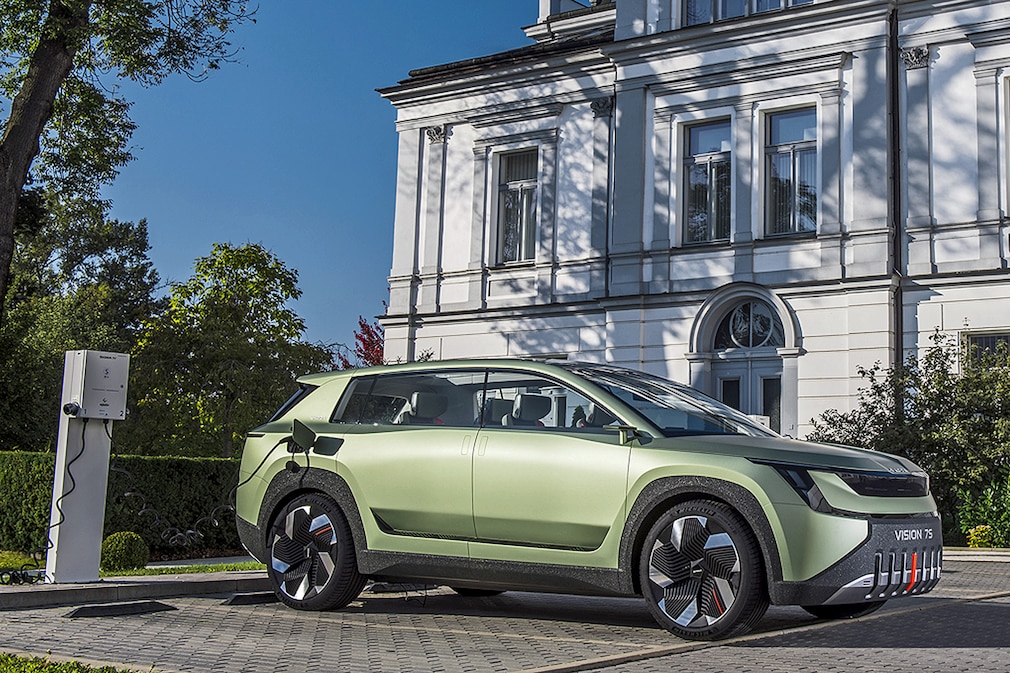 Skoda Vision 7S die erste Fahrt im elektrischen SiebensitzerSUV