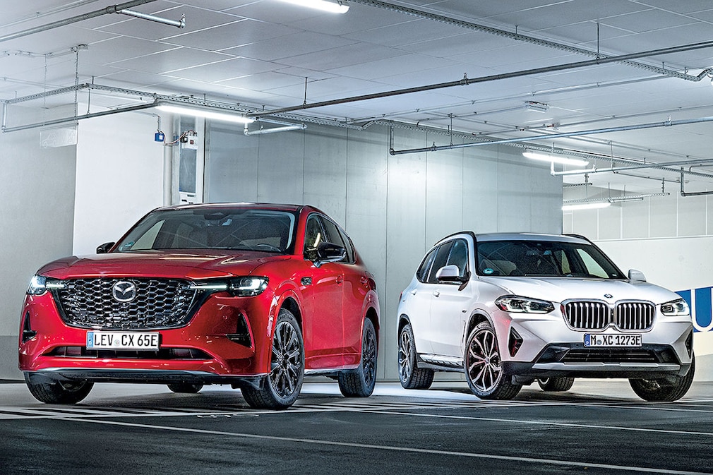 Mazda CX-60 Plug-in-Hybrid    BMW X3 xDrive30e