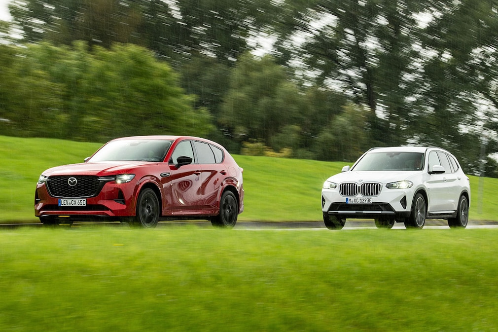 Mazda CX-60 Plug-in-Hybrid    BMW X3 xDrive30e
