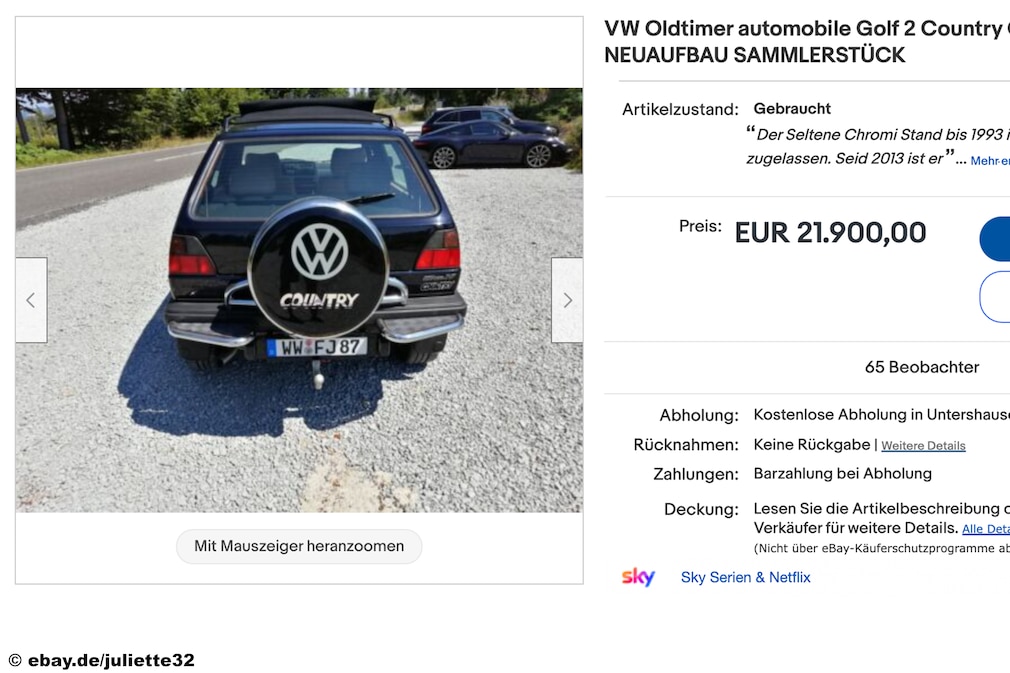 eBay VW Oldtimer