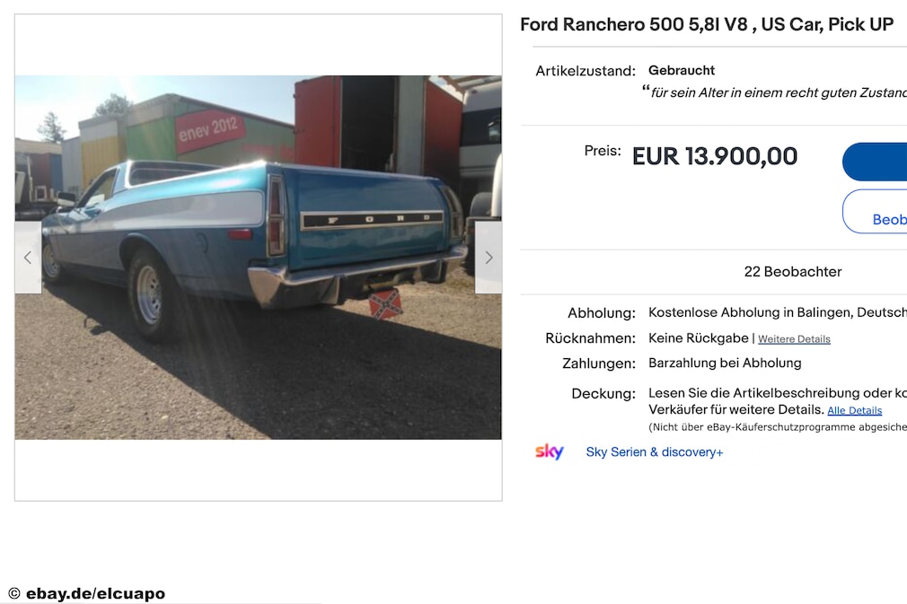 eBay Ford Ranchero 500 eBay Ford Ranchero 500