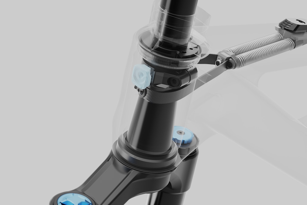 Canyon Spectral CF 8 KIS, Lenkstabilisation, Mountainbike Canyon Spectral CF 8 KIS, Lenkstabilisation, Mountainbike