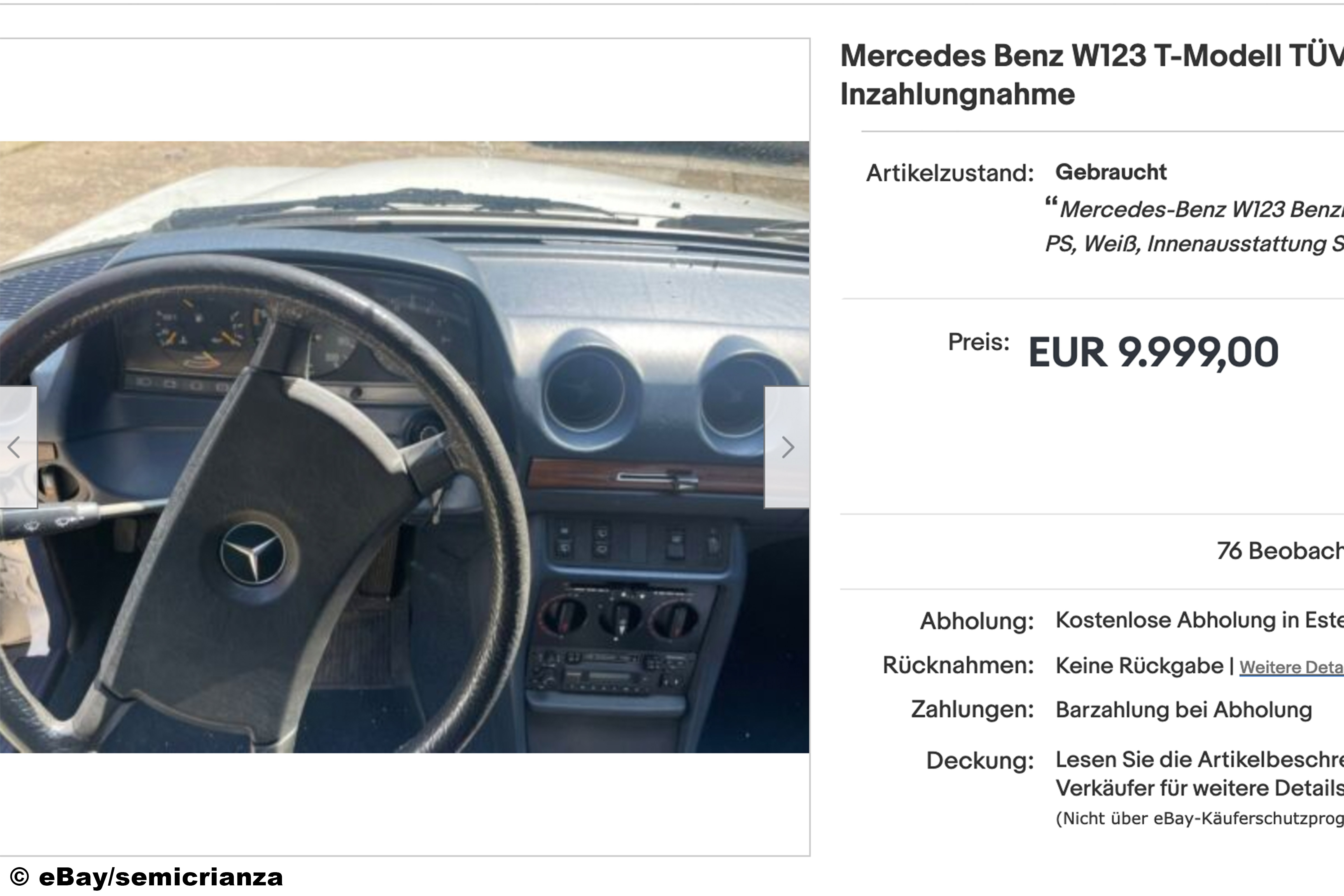 Schiebedach für Mercedes W123 günstig bestellen