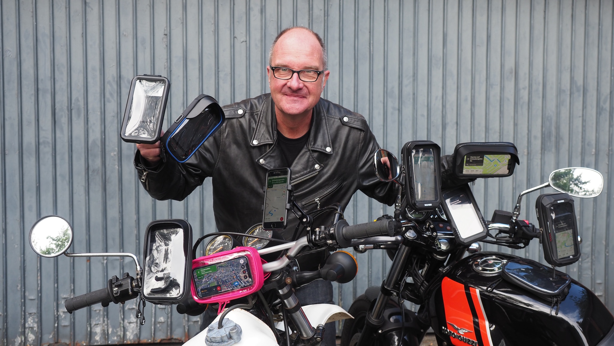 Universal Stabile Handy Halterung für Fahrrad Motorrad Scooter