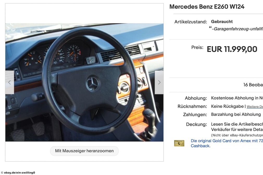 Gebrauchtwagen - eBay Mercedes Benz E260