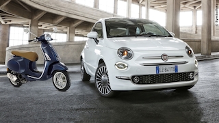 Vespa Primavera Fiat 500 - Leasingangebot Montage