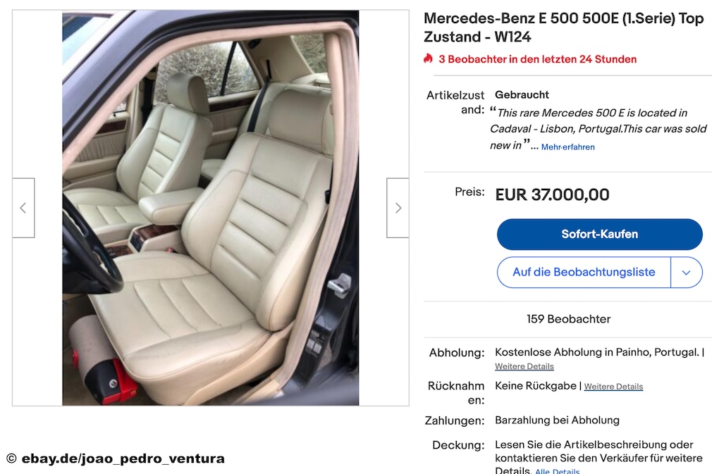 Gebrauchtwagen - eBay Mercedes-Benz E 500 500E