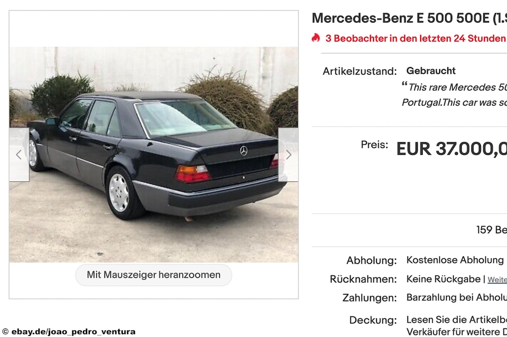 Gebrauchtwagen - eBay Mercedes-Benz E 500 500E