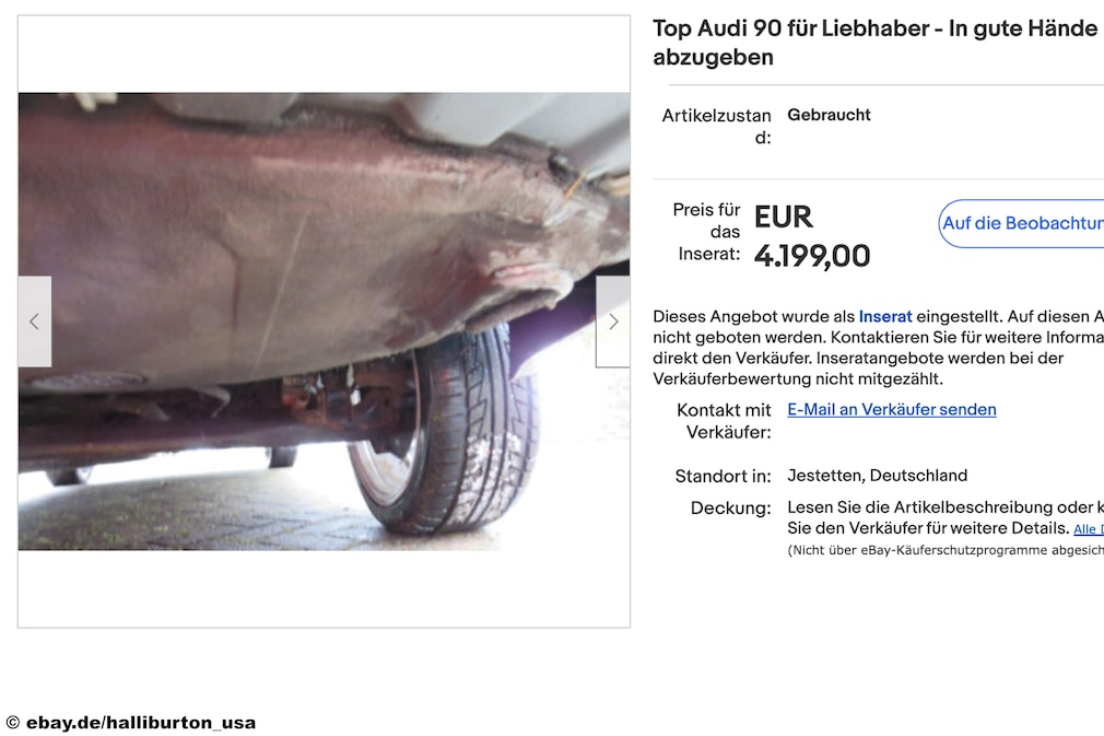 eBay Audi 90