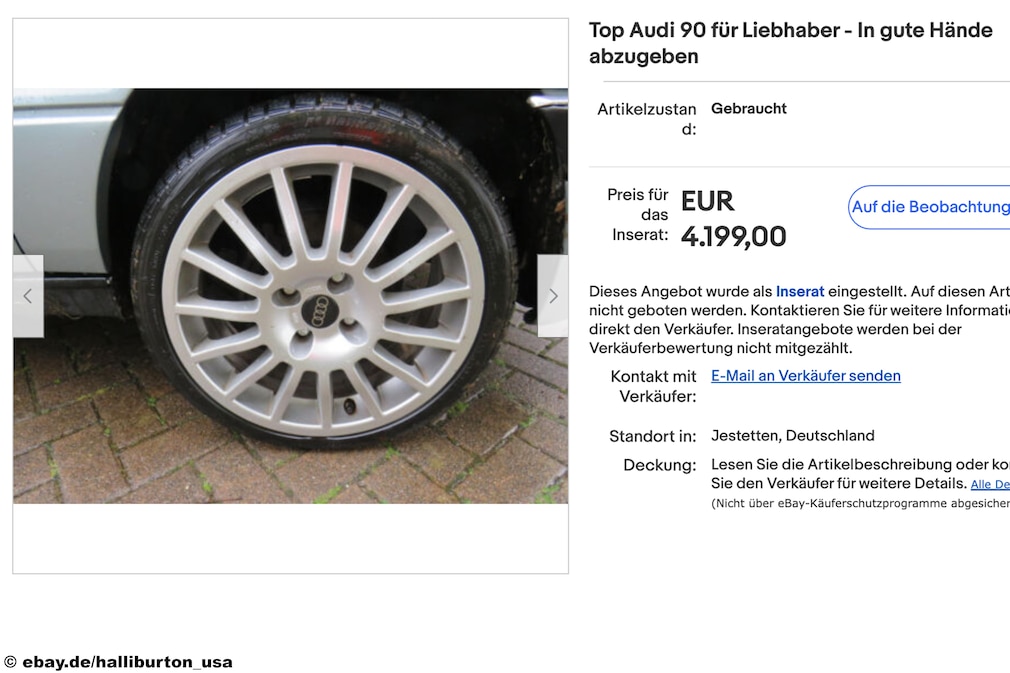 eBay Audi 90