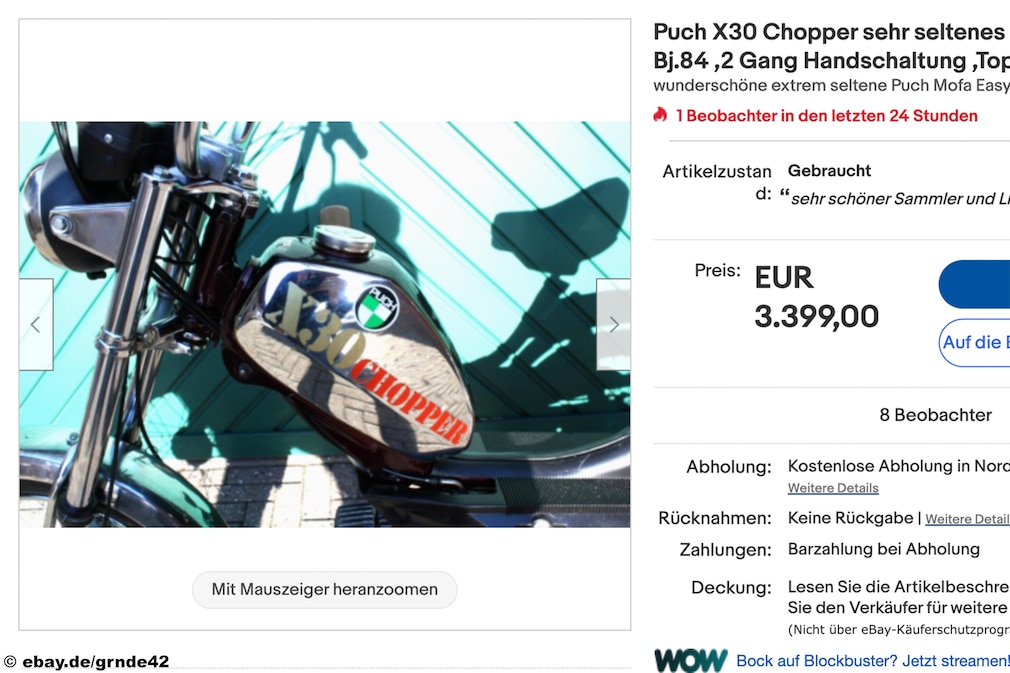 eBay Puch X30 Chopper