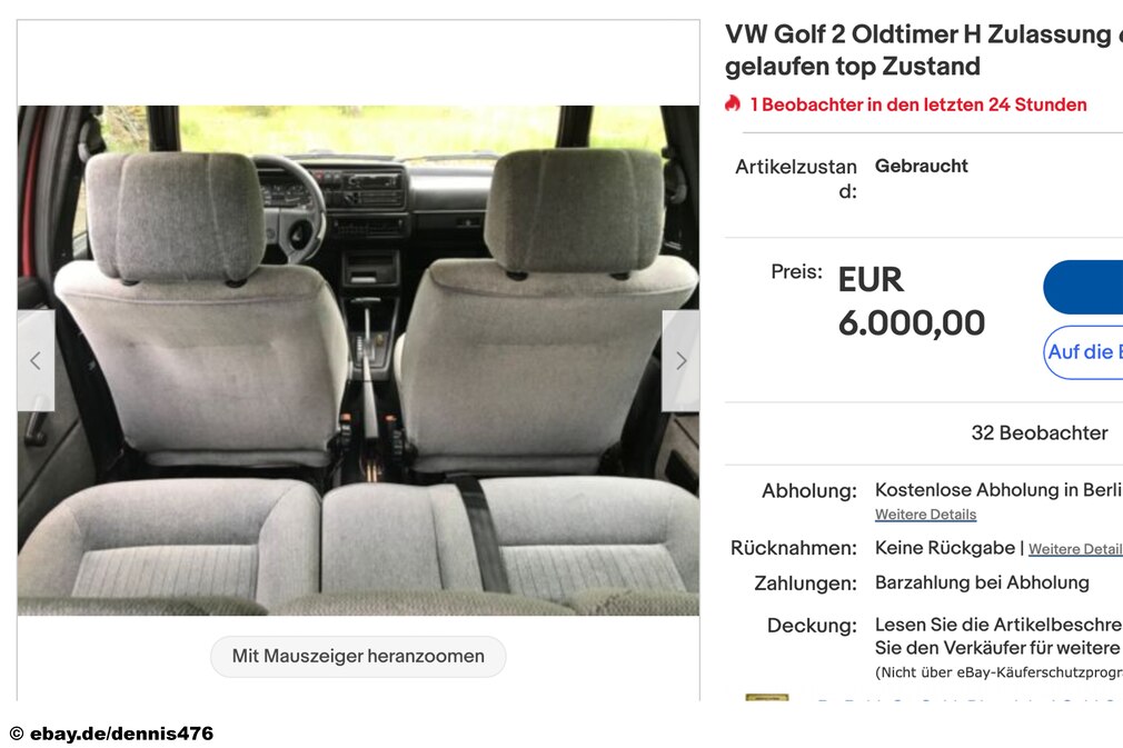 VW Golf 2 Oldtimer H