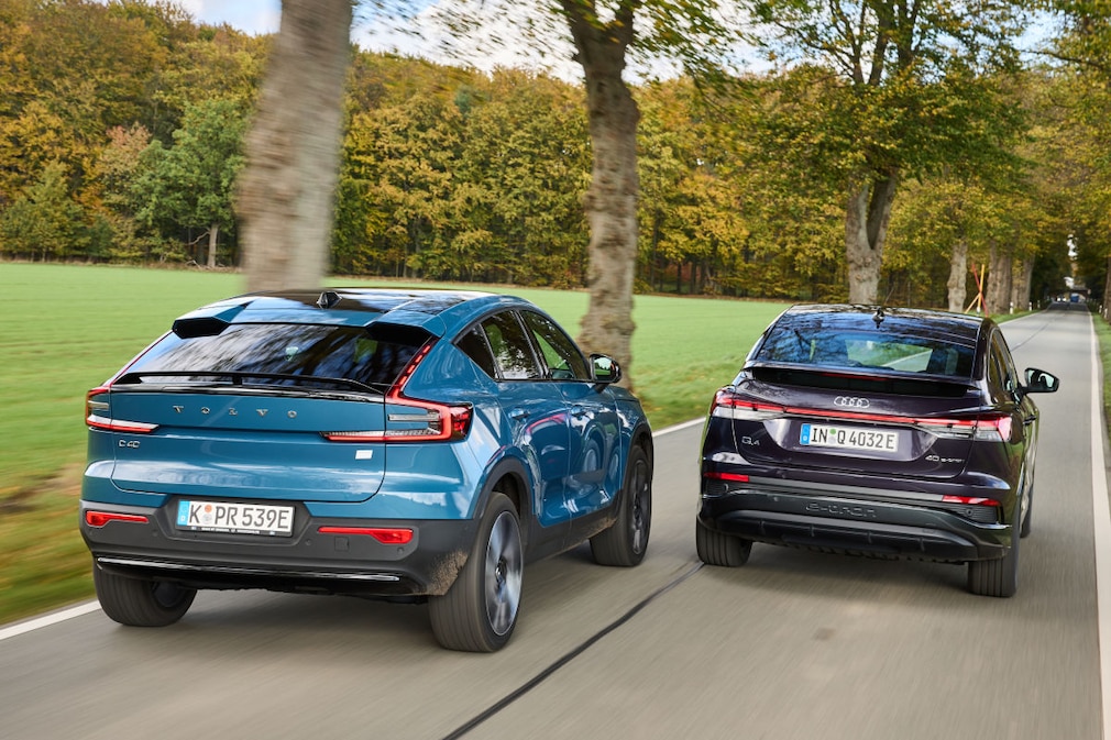 Audi Q4 Sportback 40 e-tron Volvo C40 Recharge Single Motor