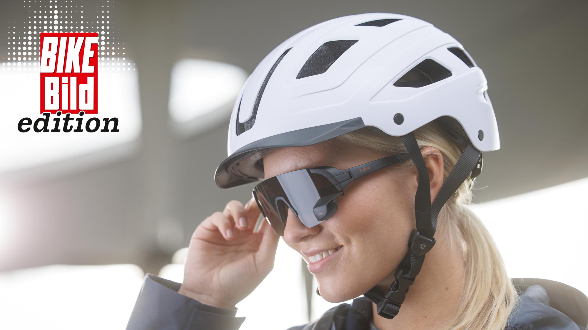 TriEye View Sport HD: Fahrradbrille mit integriertem Rückspiegel - BIKE BILD