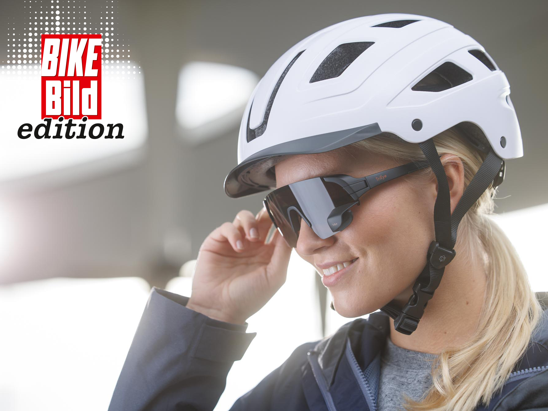 TriEye View Sport HD: Fahrradbrille mit integriertem Rückspiegel