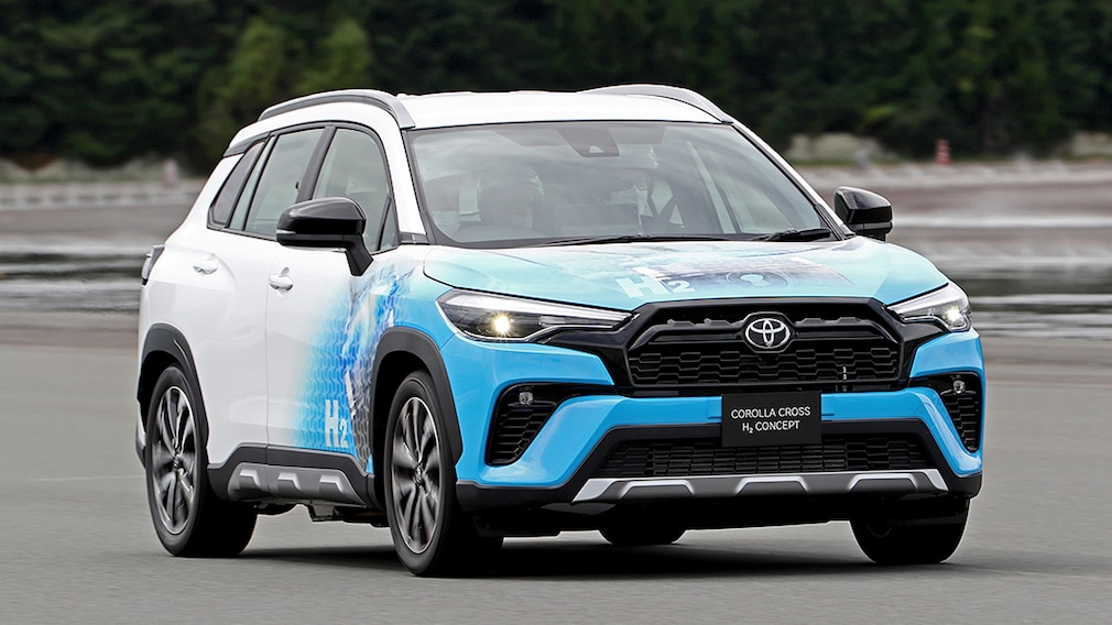 Toyota Corolla Cross H2 Concept mit Wasserstoff-Verbrennungsmotor Toyota Corolla Cross H2 Concept mit Wasserstoff-Verbrennungsmotor
