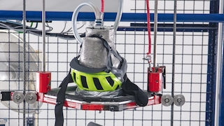 Helme mit Licht, Test