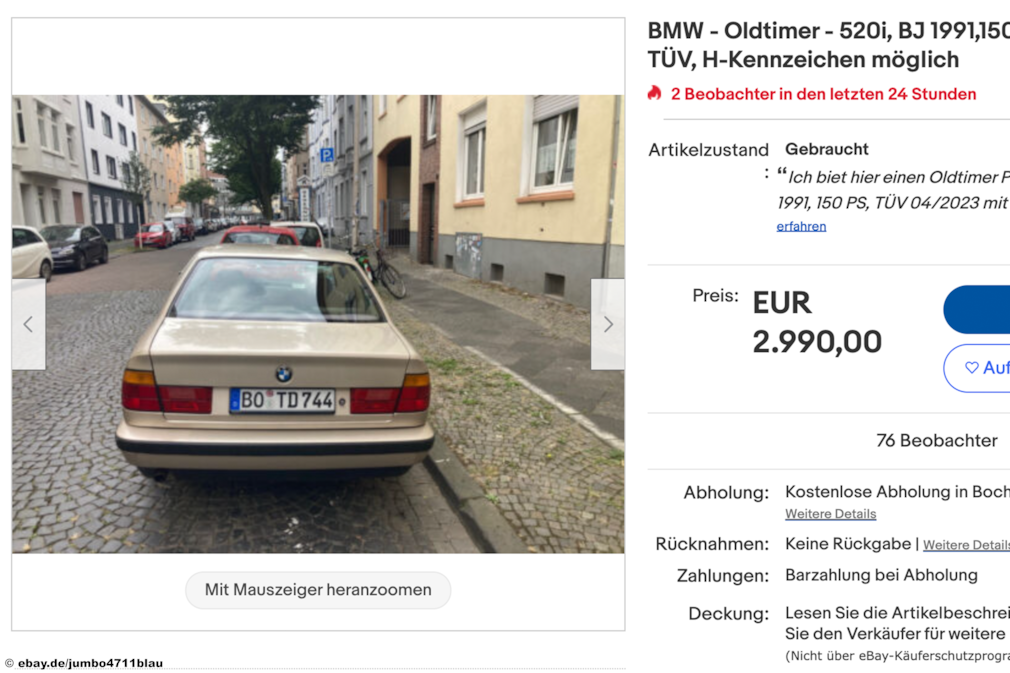 BMW 520i - ebay BMW 520i - ebay