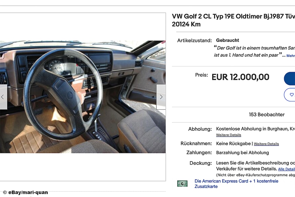 VW Golf 2 CL Typ 19E - eBay