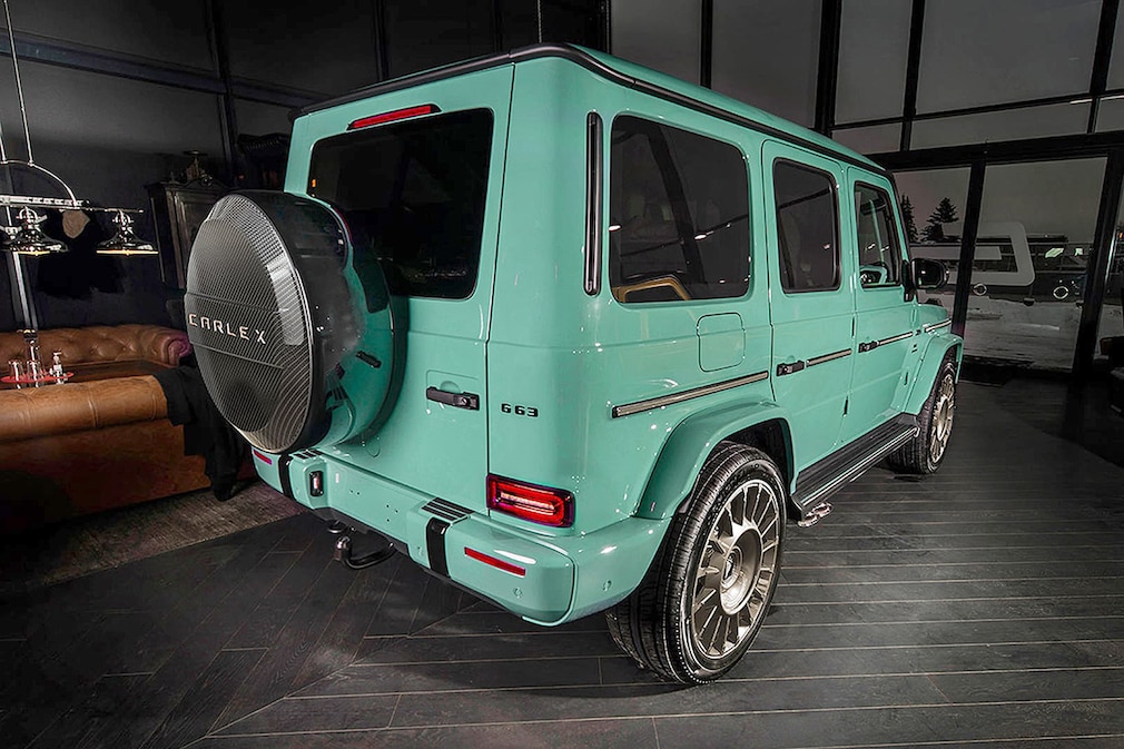 Mercedes-AMG G 63 Carlex Edition Mint & Gold