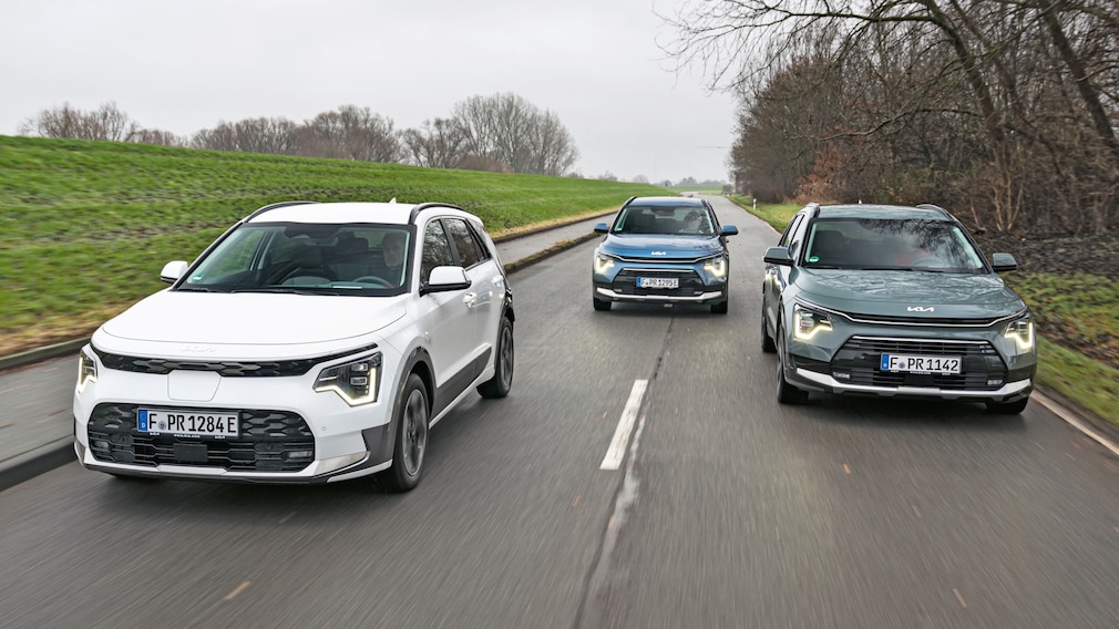 Kia Niro EV Kia Niro 1.6 GDI Hybrid Kia Niro 1.6 GDI Plug-in-Hybrid Kia Niro EV Kia Niro 1.6 GDI Hybrid Kia Niro 1.6 GDI Plug-in-Hybrid