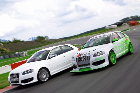 Tracktest Audi S3 gegen A3 24h