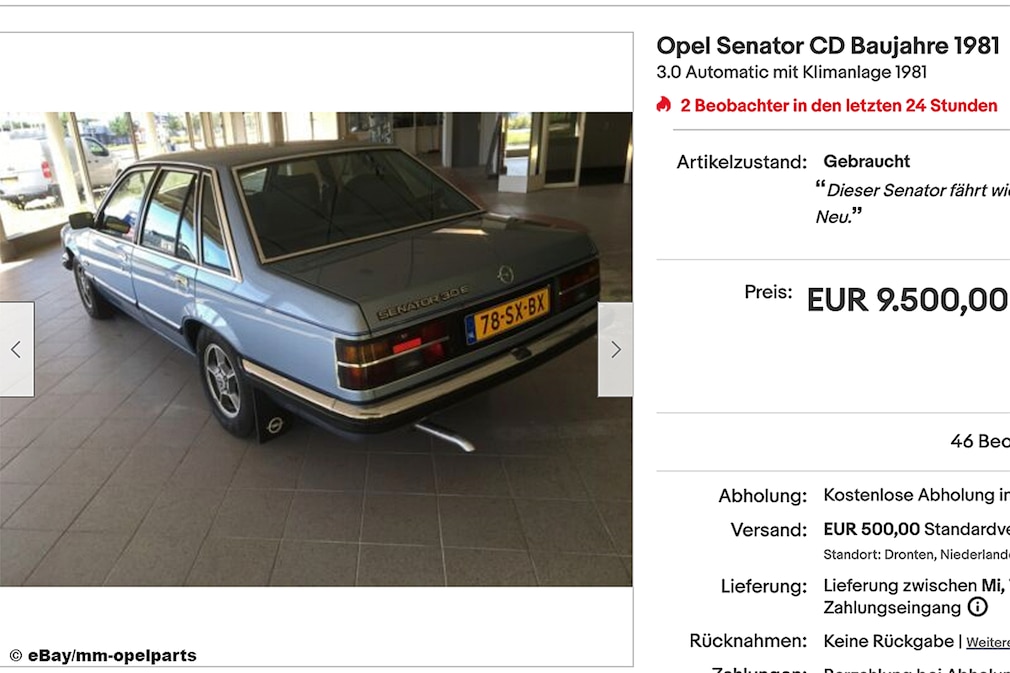 Opel Senator CD Baujahre 1981