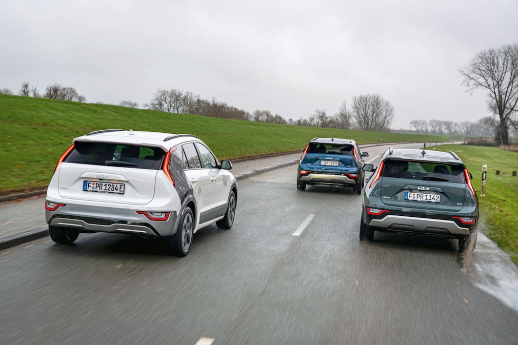 Kia Niro EV   Kia Niro 1.6 GDI Hybrid   Kia Niro 1.6 GDI Plug-in-Hybrid