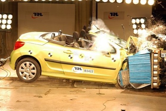Peugeot 207 CC im Crashtest