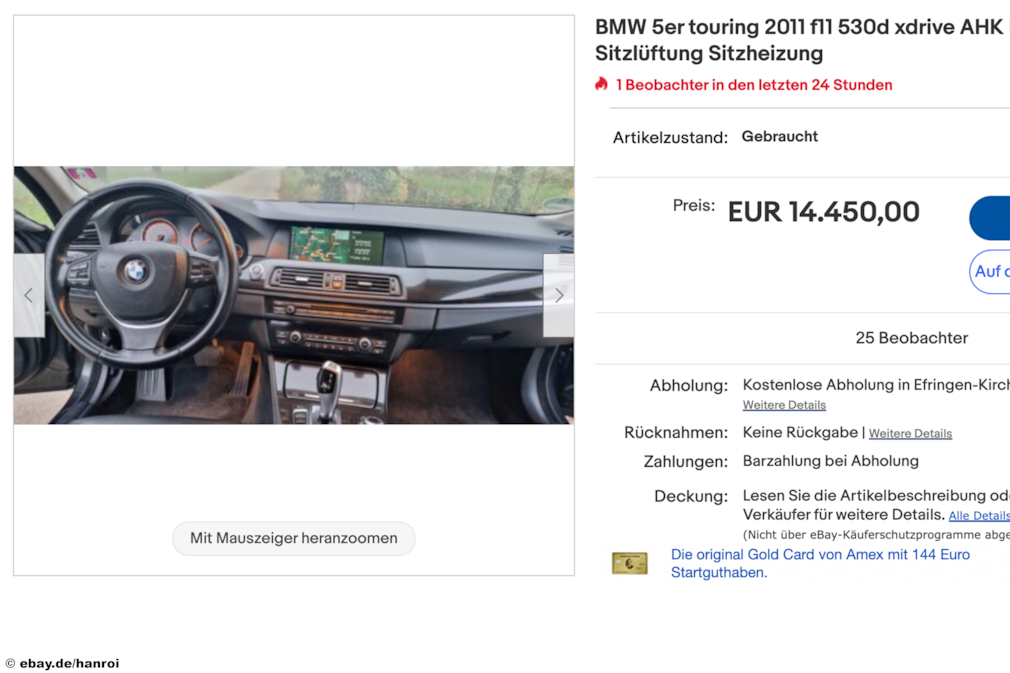 eBay BMW 5er Touring 2011