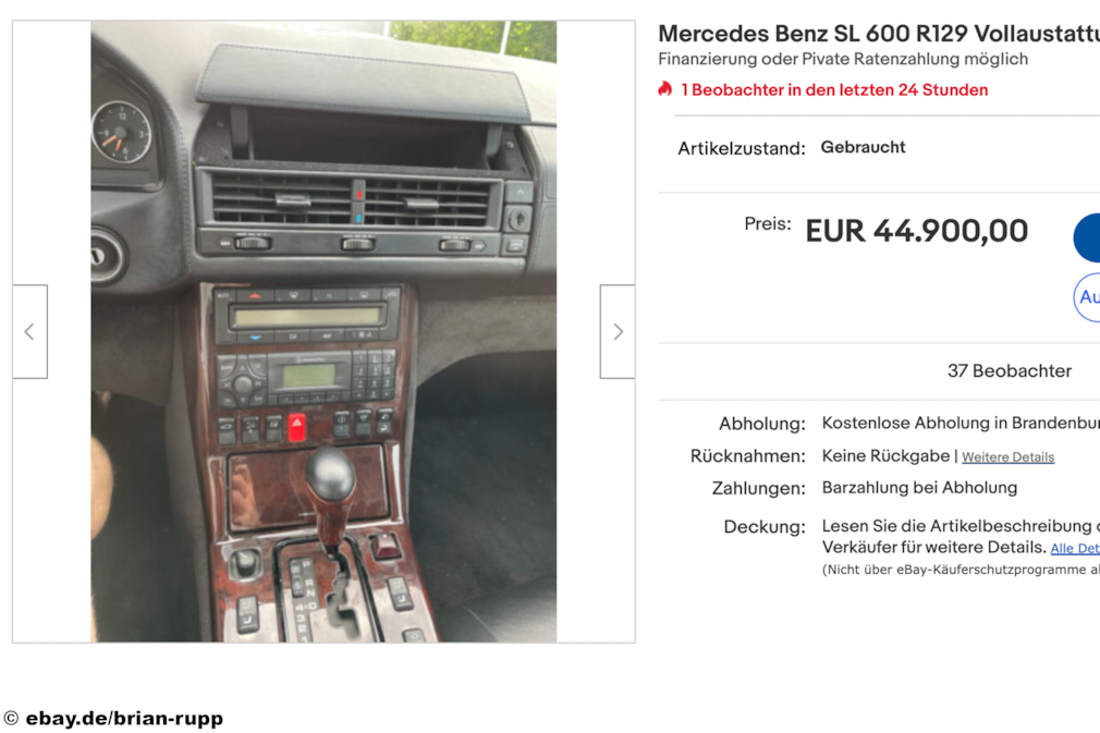 Gebrauchtwagen - eBay Mercedes Benz SL 600