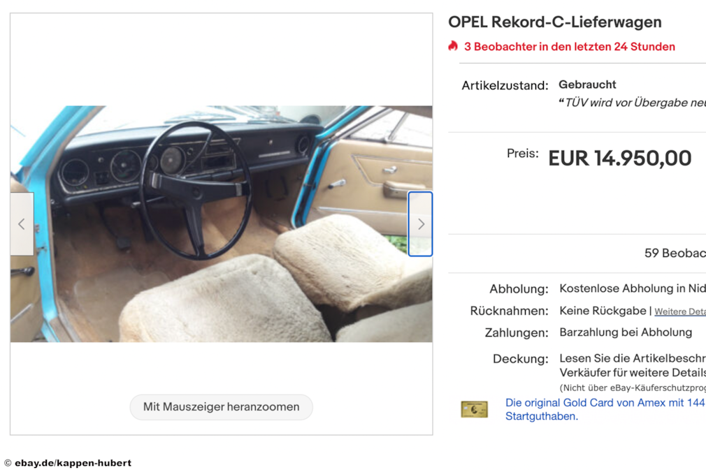 eBay OPEL Rekord C