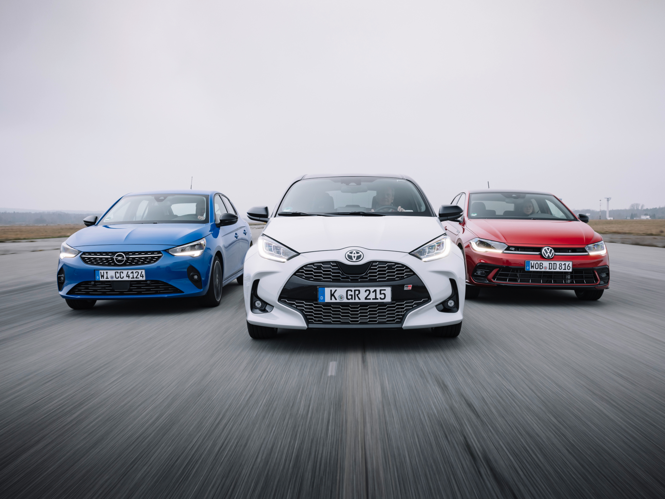 Opel Corsa, Toyota Yaris, VW Polo: drei Kleinwagen im Test - AUTO BILD