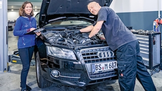 Julia und Stephan Gangnus an einem TFSI
