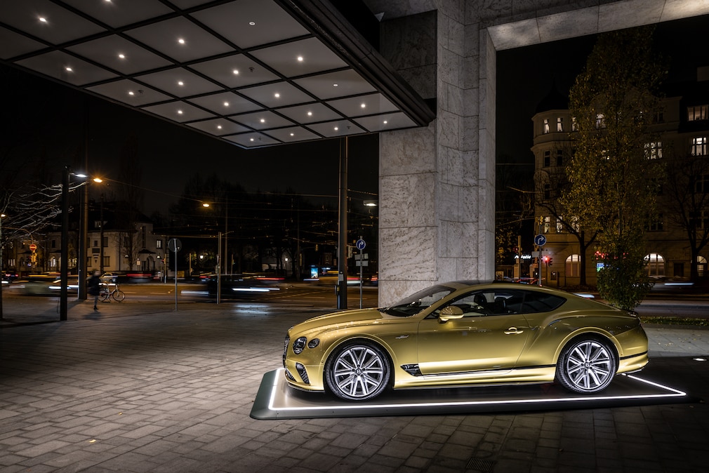 Bentley auf Fahrengold