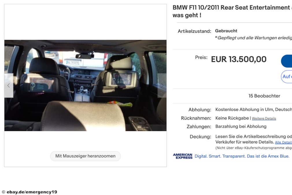 eBay BMW F11 10