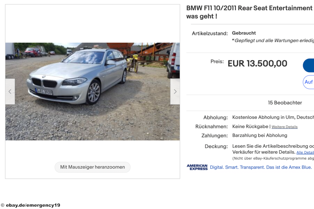 eBay BMW F11 10