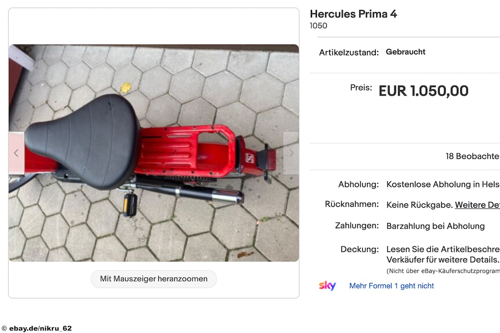 eBay Hercules Prima 4 eBay Hercules Prima 4