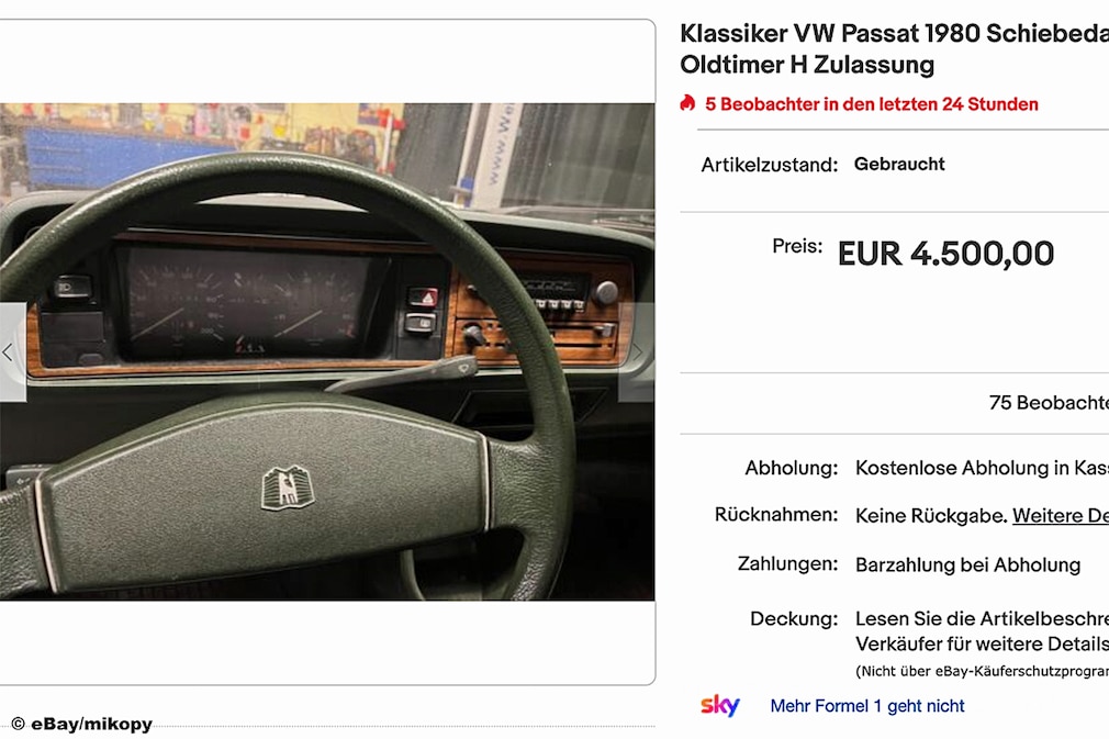 eBay VW Passat Coupe 1980