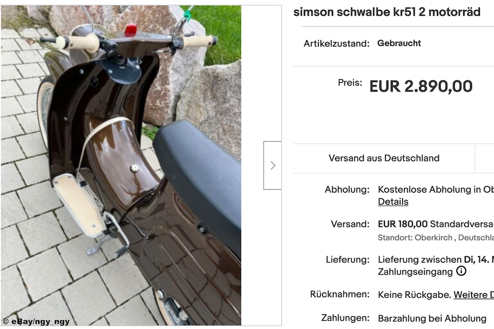 eBay Simson Schwalbe kr51 2 - Montage eBay Simson Schwalbe kr51 2 - Montage