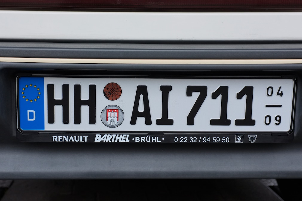 Kennzeichenhalter für Oldtimer