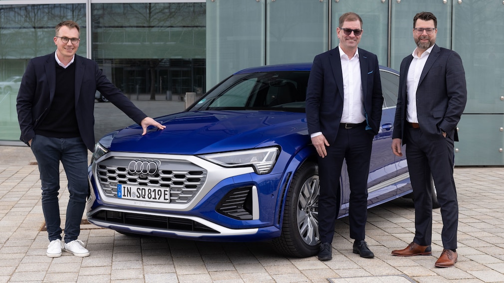 Audi Interview  Robin Hornig, Markus Duesmann und Oliver Hoffmann