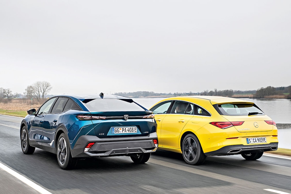 Mercedes CLA Shooting Brake vs. Peugeot 408 zwei Exoten im Test AUTO
