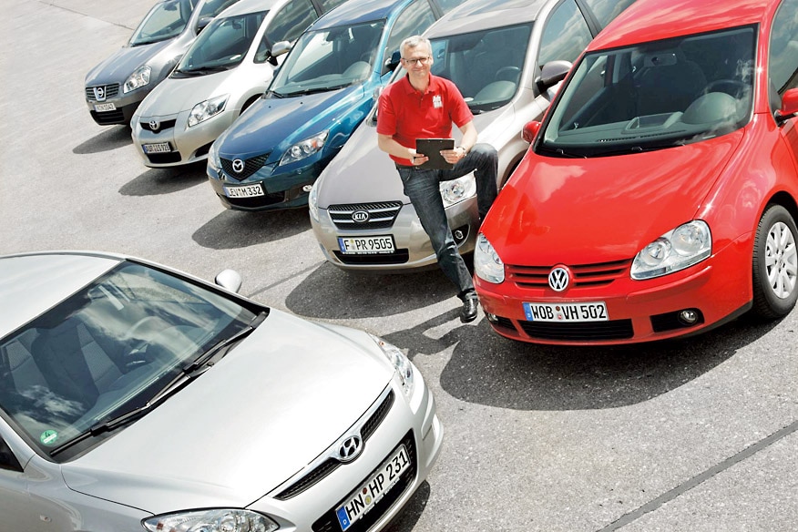 Hyundai i30 1.4, Kia cee'd 1.4, Mazda 3 Sport 1.6, Nissan Qashqai 1.6, Toyota Auris 1.4, VW Golf 1.6