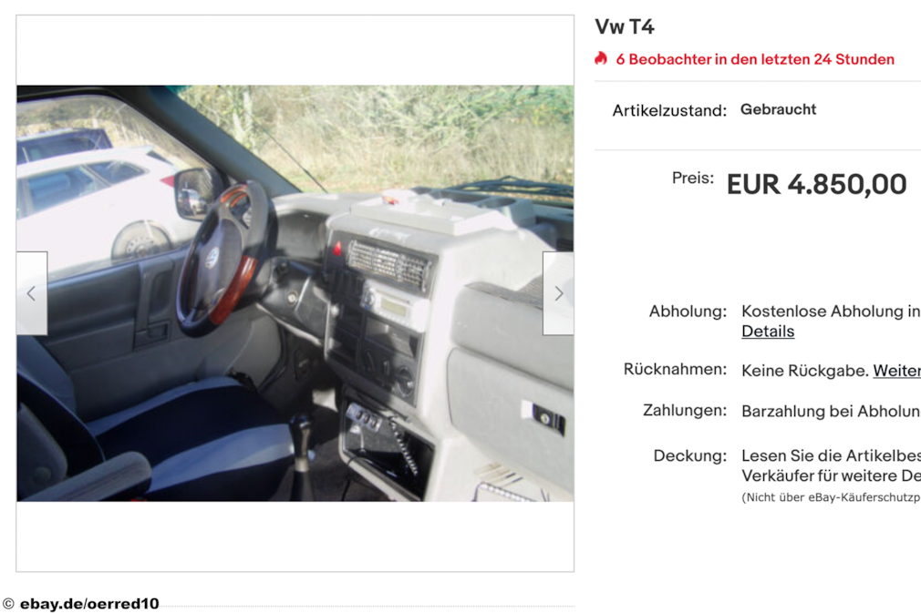 eBay VW T4