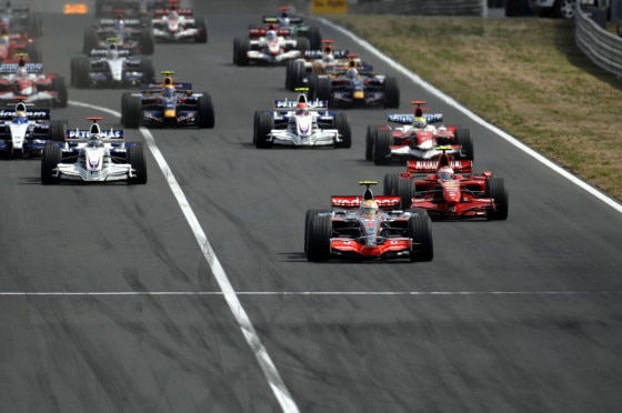 Der Start Formel 1 Ungarn 2007