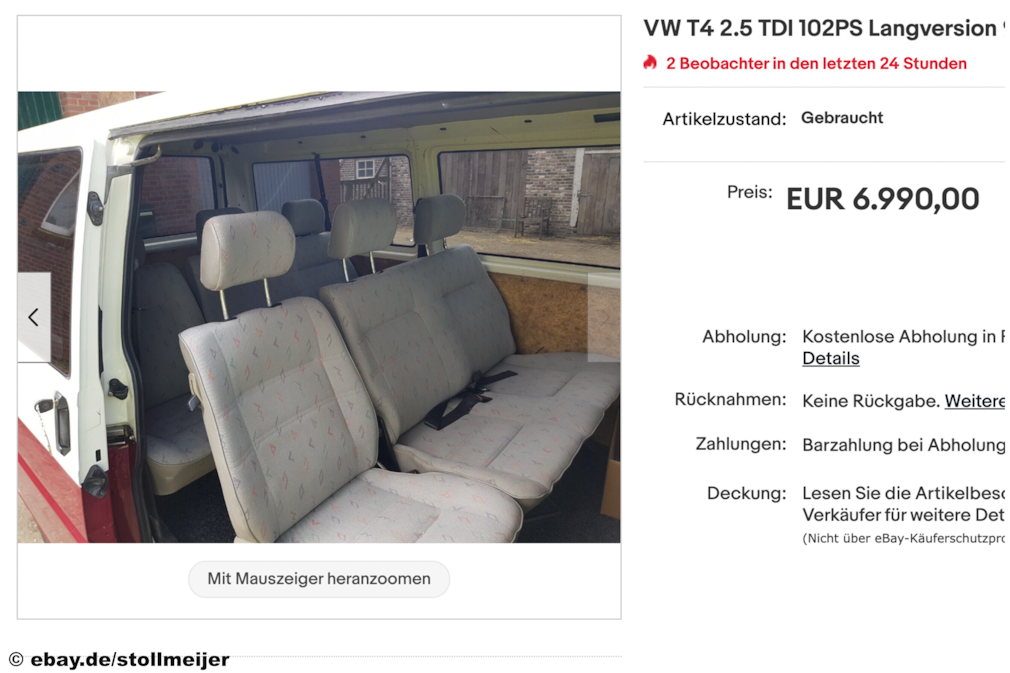 eBay VW T4 2.5 TDI