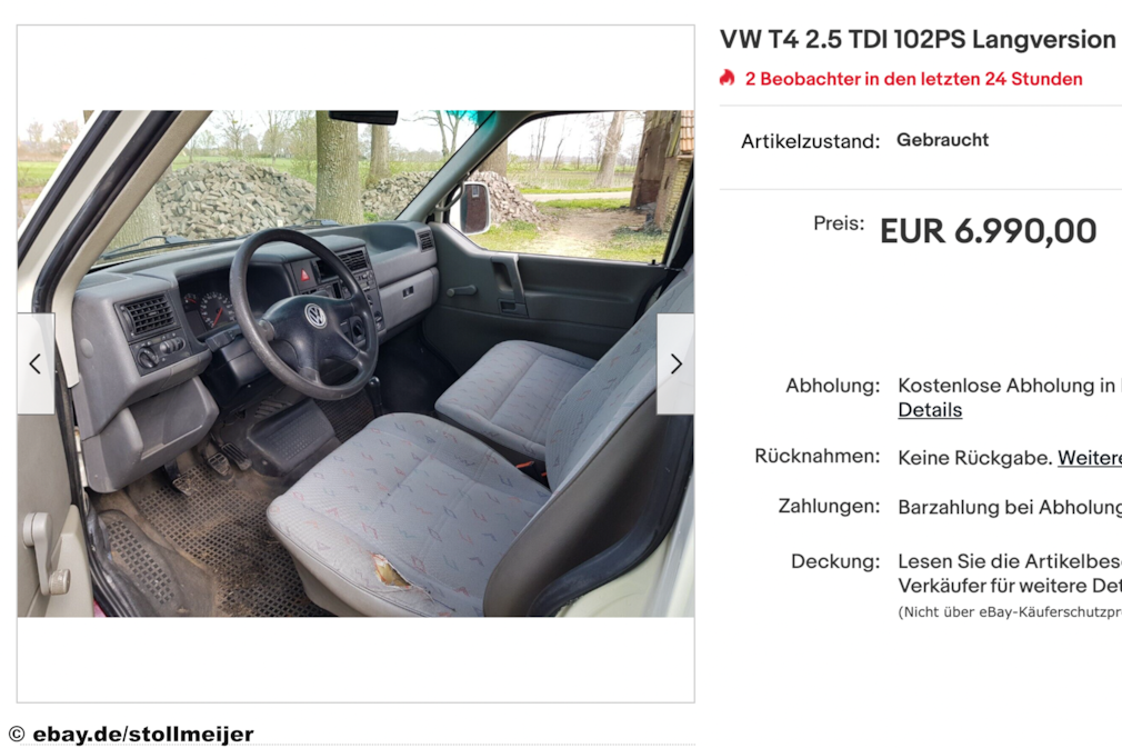 eBay VW T4 2.5 TDI