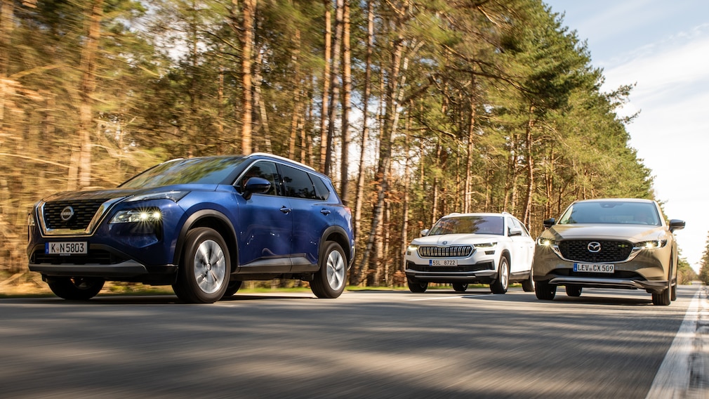 Mazda CX-5 e-Skyactiv G 165 FWD Nissan X-Trail 1.5 VC-T Mild-Hybrid Skoda Kodiaq 1.5 TSI ACT
